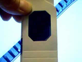 Picture of acetate film between crossed polarizers